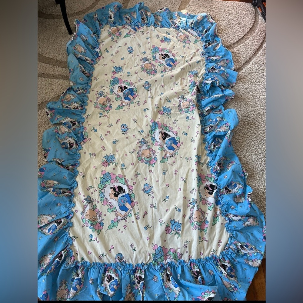 Vintage Disney snowwhite princess bedcover twin size hardto find very rare 80/90